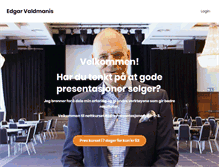 Tablet Screenshot of edgarvaldmanis.no